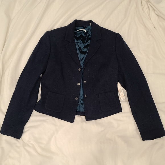 Tahari Navy Blazer - Picture 4 of 6
